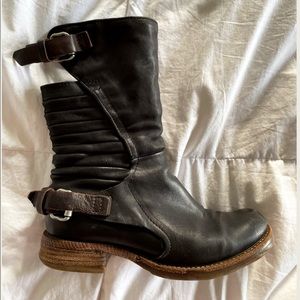 EUC AS98 black combat boots